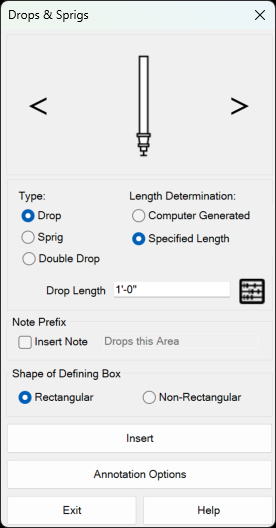 Drops and Sprigs Dialog 1