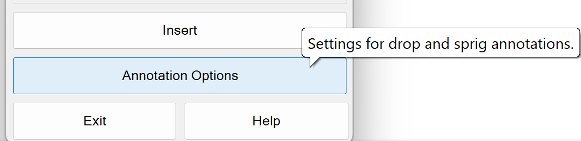 Define Drops/Sprigs 14