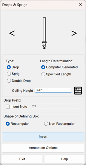 Define Drops/Sprigs 3
