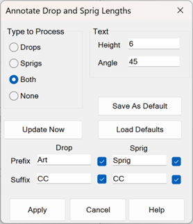 Define Drops/Sprigs 5