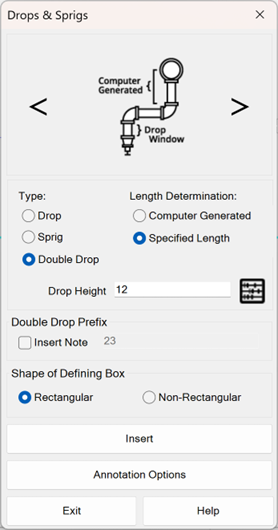 Define Drops/Sprigs 6