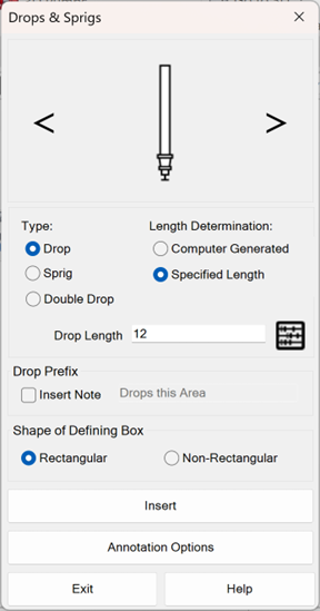 Define Drop/Sprink CH 11