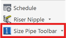 Size Pipe Toolbar 2