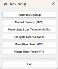 Sizing Cleanup Tools 3