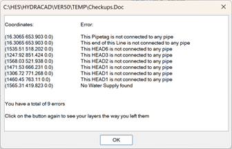 View Checkup Errors 3