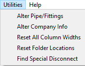 Utilities Menu 1