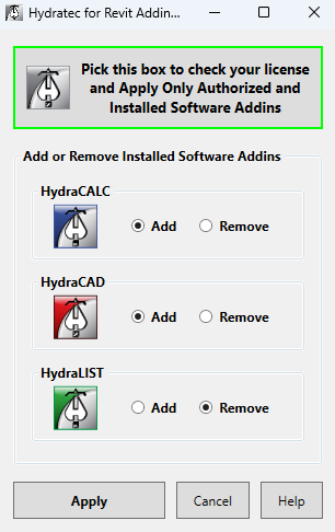 Addin Assistant Dialog