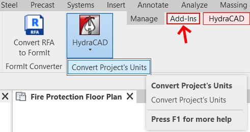 Convert Project Units