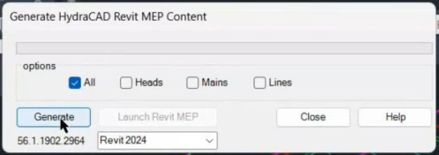 Generate MEP Content Button
