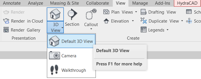 3D View Button