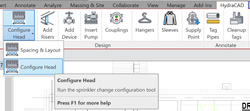 Configure Head Location