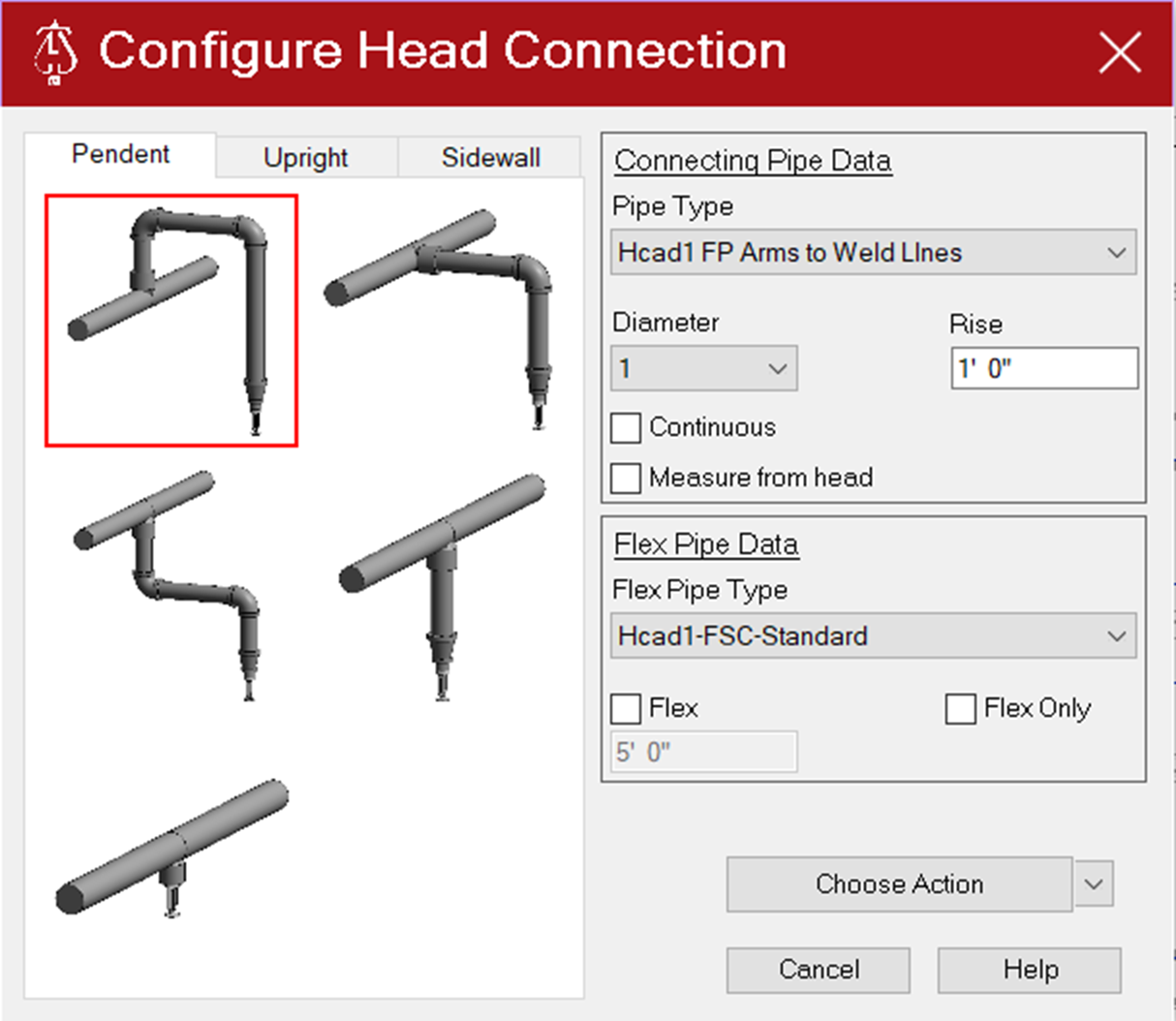 Configure Head Main Dialog