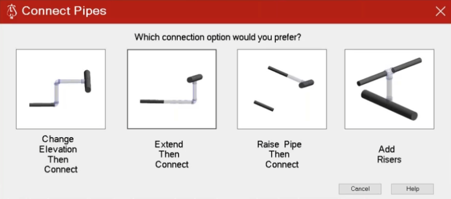 Connect Pipes Dialog Box