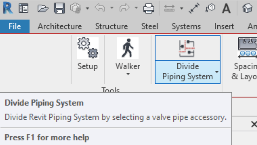 Divide Piping System Image