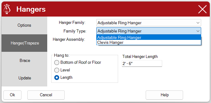 Hanger Family Type Select