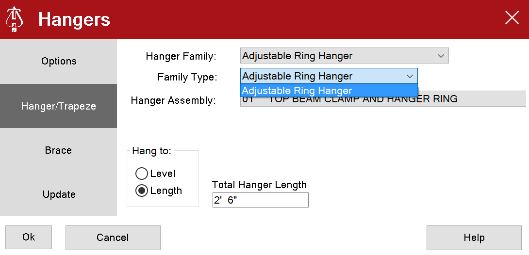 Hanger Family Type Select
