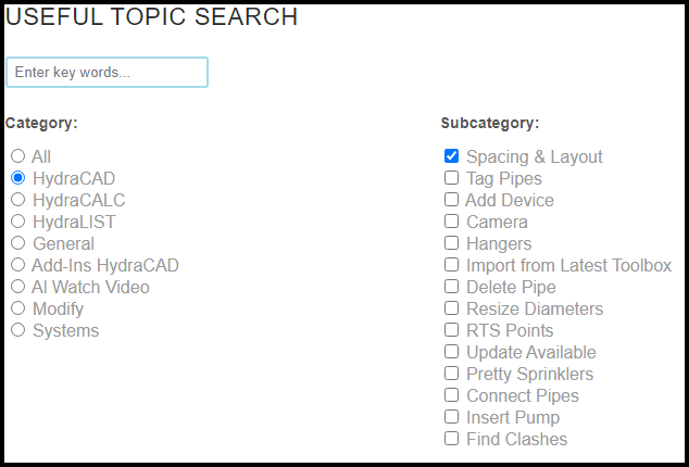 Topics Search