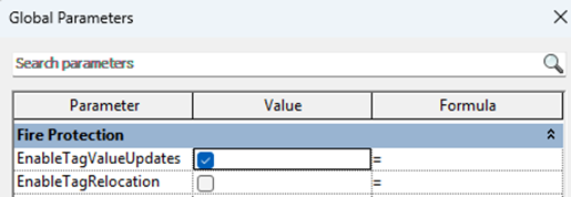 Automatic Tag Update Parameters