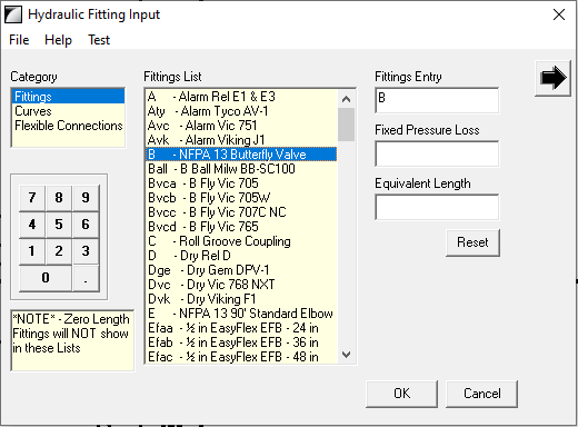 Fitting Input Dialog Box