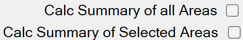 Summary Check Boxes