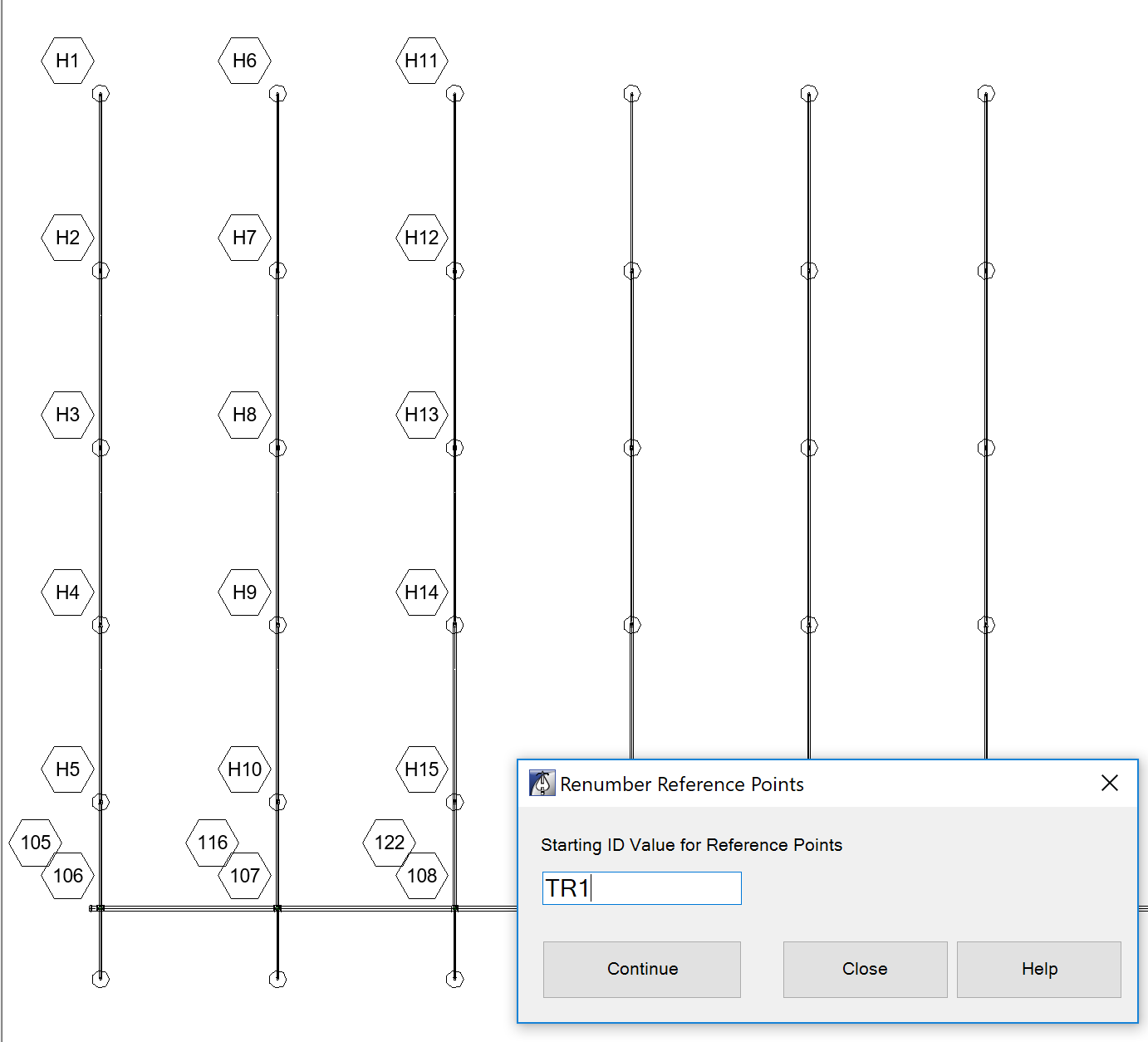 Renumber Ref Points Example 1