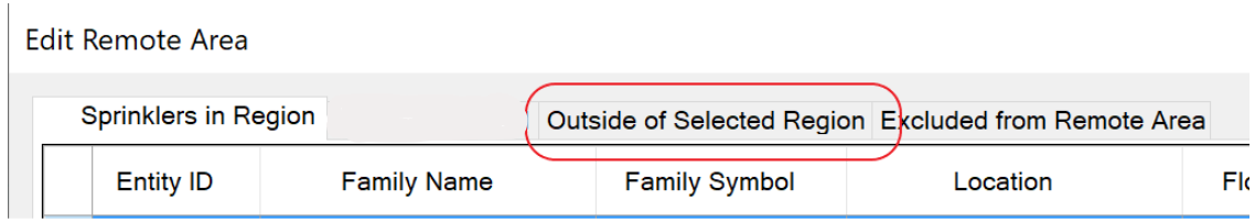 Ouside Selected Region