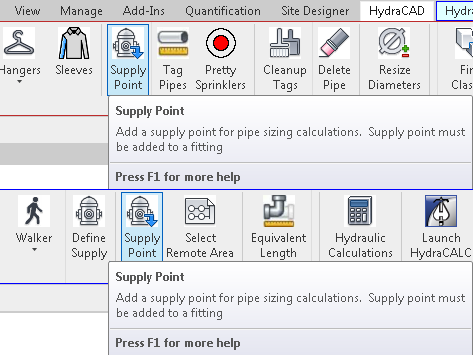 Supply Point Buttons