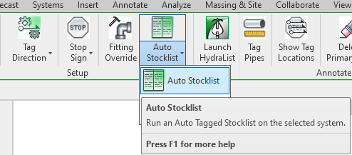 Auto Stocklist Button